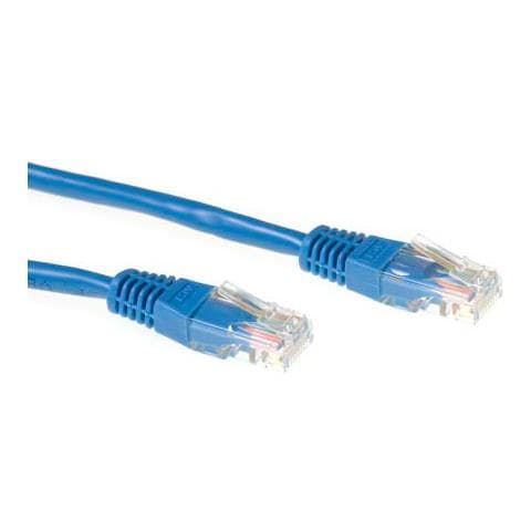 Cavo Rete IB5610 - Categoria 5e - 10 m - 1 x RJ-45 Maschio Rete - 1 x RJ-45 Maschio Rete - Cavo patch - Blu - Foto 1