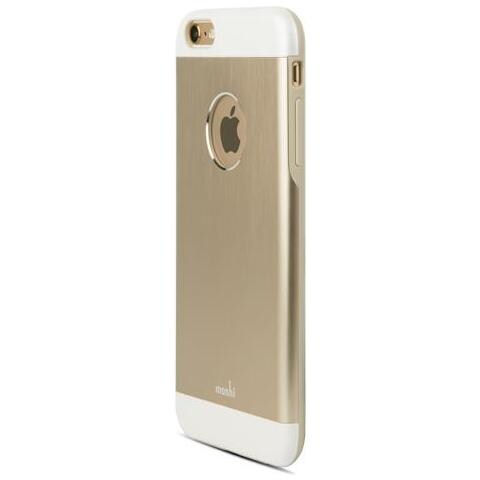 Iglaze Armour Cover Rigida Metallica per iPhone 6 Plus / 6s Plus - Satin Gold - Foto 2