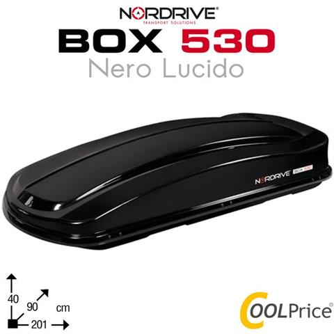 Box Da Tetto Baule Portatutto 530l Nero Lucido Abs - Foto 1