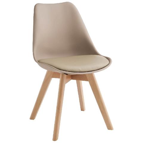 Sedia Stile Nordico Carlotta Tortora - Foto 4