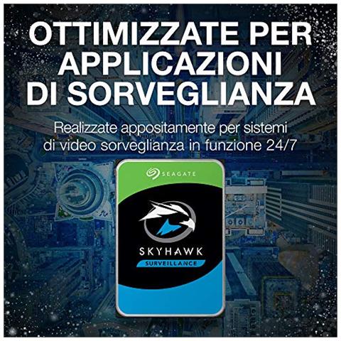 SkyHawk, 8 TB, Unità Disco Interna per Applicazioni di Sorveglianza, Unità SATA 6 GBit /s, 3.5"", Cache 256 MB, 3 Anni di Servizi Rescue (ST8000VX004) - Foto 5