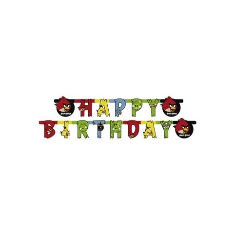Amscan - Ghirlanda Happy Birthday Angry Birds - Foto 1