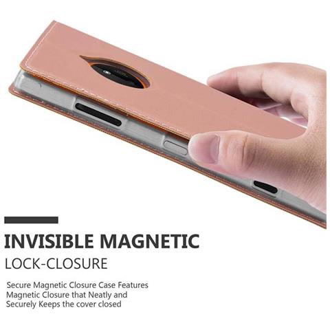 Custodia Compatibile Con Nokia Lumia 830 In Classy Oro Rosa - Coperchio Protettiva Con Chiusura Magnetica, Funzione Stand E Tasca Per Le Carte - Foto 9