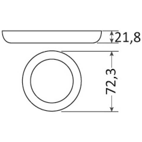 Plafoniera A Led Aruba 12/24v 3w Bianca 3000k #os1344401 - Foto 2