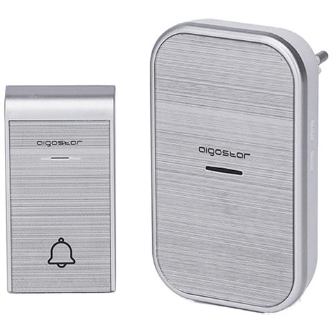 Campanello Senza Fili Wireless Digitale Ip44 Porte Casa Ufficio Aigostar Silver - Foto 1