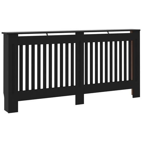Copertura per Radiatore Nera 172x19x81,5 cm in MDF - Foto 1