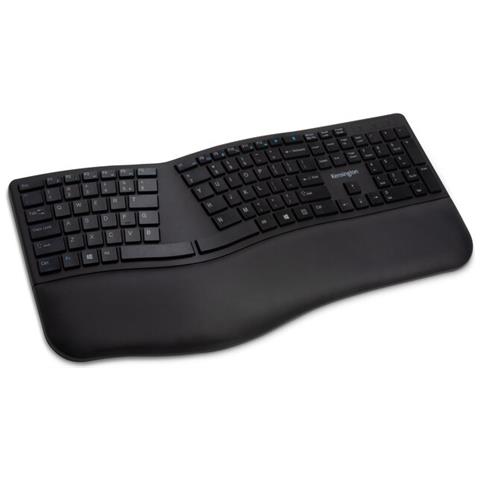 Kensington Pro Fit Ergo Tastiera Wireless A Rf + Usb Qwertz Tedesco Nero (kensington Pro Fit Ergo - Wireless Keyboard Bl - Foto 1