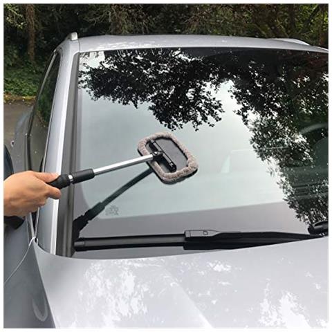 Orientabile Parabrezza In Vetro E Oggetti Per Pulizia Allungabile In Alluminio Maniglia W 3 Cover In Microfibra Premium - Foto 4
