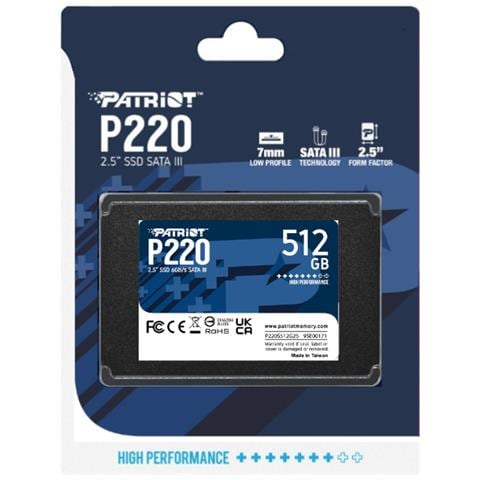 SSD 512 GB Serie P220 2.5" Interfaccia Serial ATA III - Foto 5