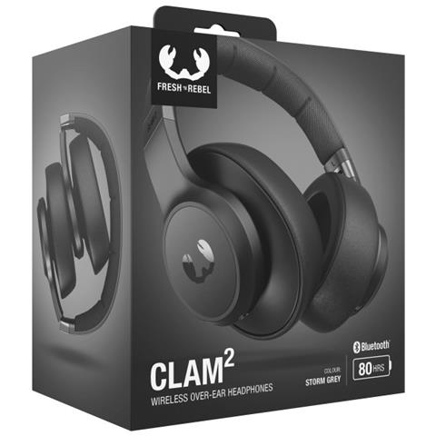 Clam 2 Auricolare Con cavo e senza cavo A Padiglione Musica /Giornaliera Bluetooth Grigio - Foto 5