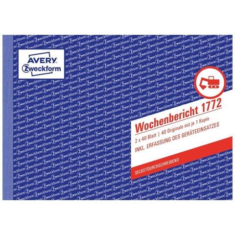 Avery 1772 modulo e libro contabile A5 40 pagine - Foto 1