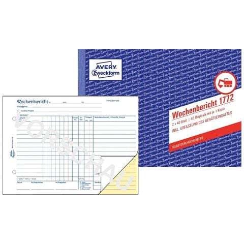 Avery 1772 modulo e libro contabile A5 40 pagine - Foto 4