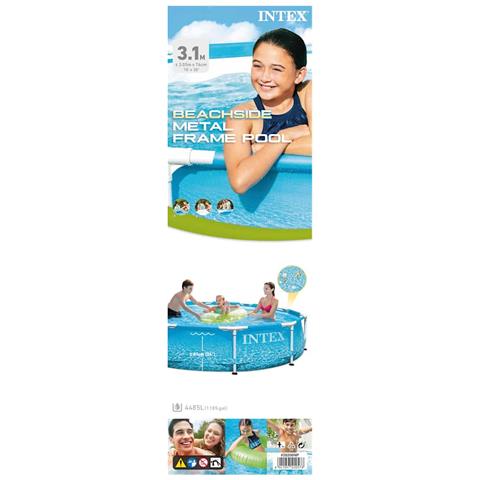 Telaio Piscina In Metallo Beachside 305x76 Cm - Foto 5