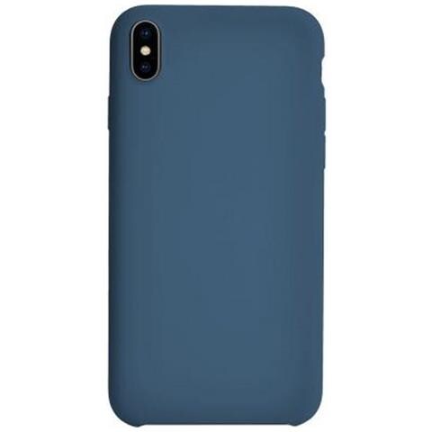 Cover Per Iphone Xs Max Rigida In Silicone Soft Touch, Blu - Foto 1
