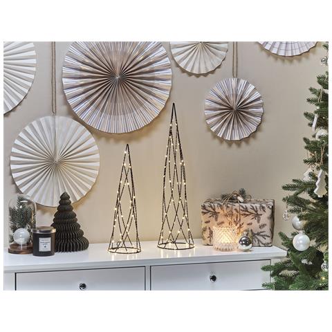 Set Di 2 Decorazioni Led Nero Neiden - Foto 1