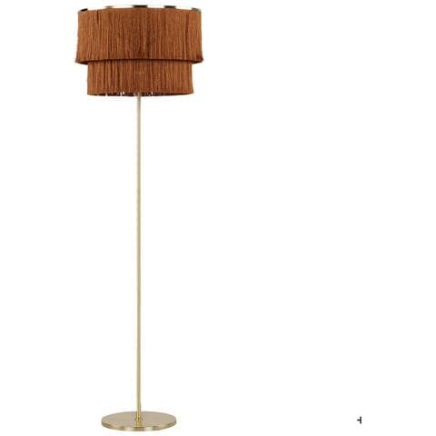 Lampada Da Pavimento Peristeri Metallo Marrone - Foto 2