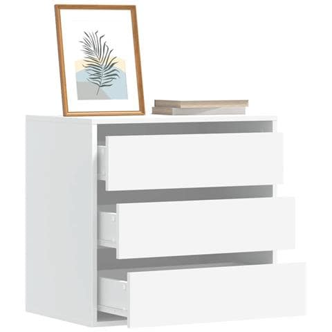 Cassettiera Bianca 60x41x58 cm in Legno Multistrato - Foto 2