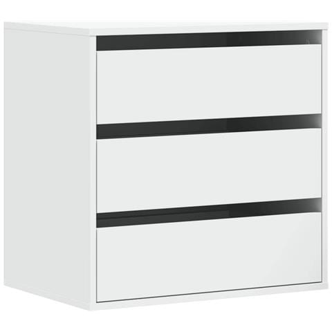 Cassettiera Bianca 60x41x58 cm in Legno Multistrato - Foto 1