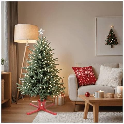 Supporto Per Albero Di Natale Rosso 61x61x15,5 Cm - Foto 1