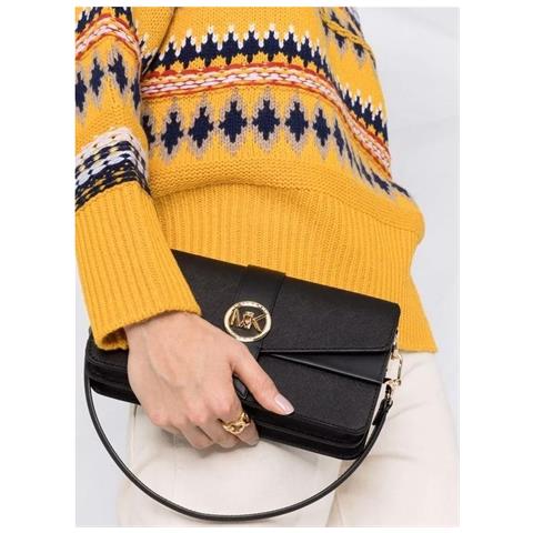 Md Conv Shoulder Bag Borse Tracolla Pelle Di Mucca Borse Donna Nero Eu One Size, 30h1ggrl2l-001 - Foto 3