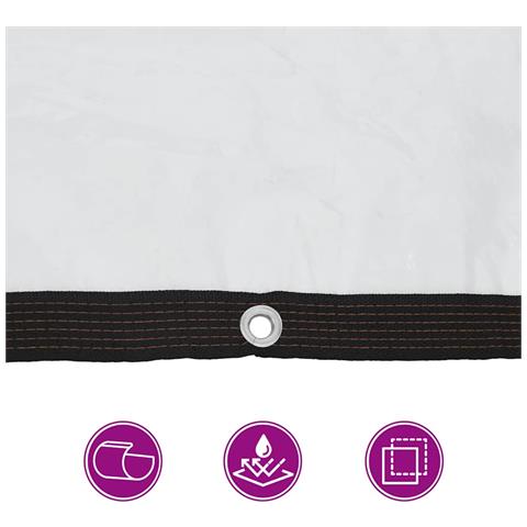 Telone Trasparente con Occhielli 6x8 m in Polietilene - Foto 2