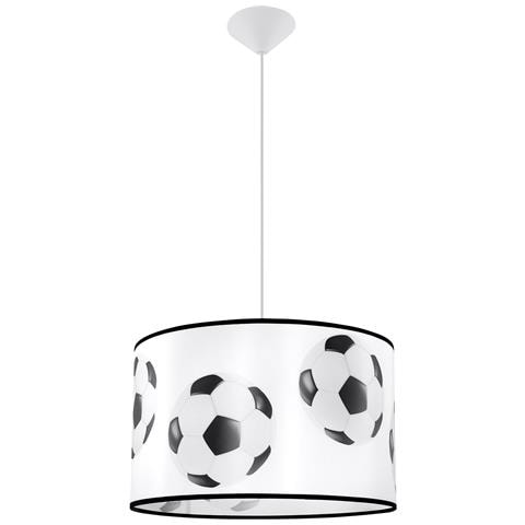 Lampada A Sospensione Football A 40 Sl. 1425 - Moderno Lampade A Sospensione Bianco Nero 82x40x40 Cm - Foto 1
