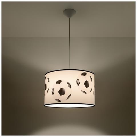 Lampada A Sospensione Football A 40 Sl. 1425 - Moderno Lampade A Sospensione Bianco Nero 82x40x40 Cm - Foto 8