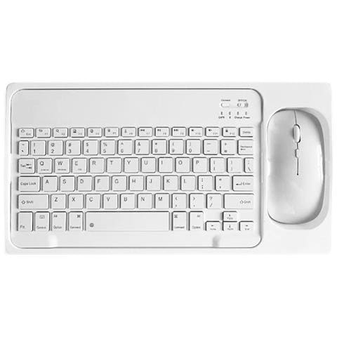 Tastiera e Mouse Wireless 353128  Colore Bianco - Foto 1
