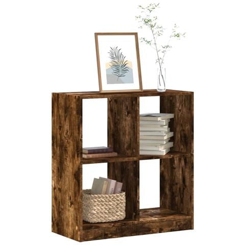 Libreria Rovere Fumo 68,5x32x75 Cm In Legno Multistrato - Foto 1