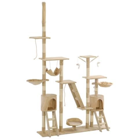 Lusso Casadino - Albero Per Gatti Con Tiragraffi In Sisal 230-250 Cm Beige - Foto 2
