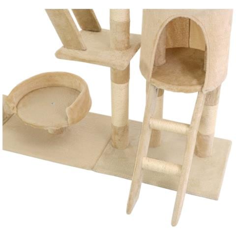 Lusso Casadino - Albero Per Gatti Con Tiragraffi In Sisal 230-250 Cm Beige - Foto 7