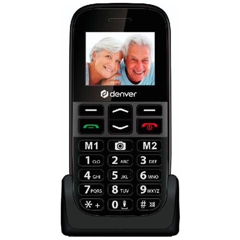 BAS-18600L cellulare 4,5 cm (1.77") Nero Telefono per anziani - Foto 1