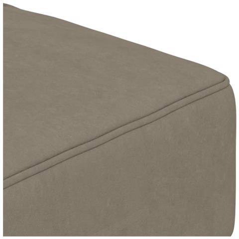 Divano Letto a 2 Posti con 2 Cuscini Grigio Chiaro in Velluto - Foto 9