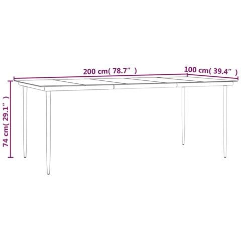Set da Pranzo da Giardino 7 pz con Cuscini Beige in Polyrattan - Foto 9