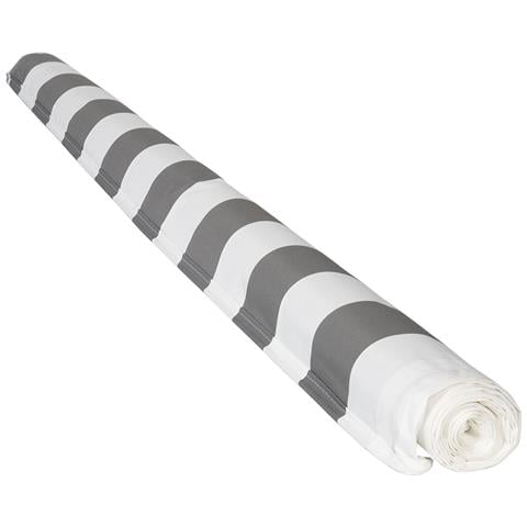Tessuto Per Tende Da Sole Saule 3,95 × 3m - Tessuto A Righe Bianco /grigio - Foto 1