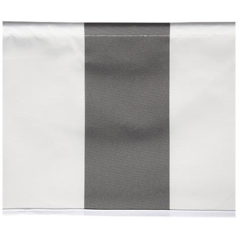 Tessuto Per Tende Da Sole Saule 3,95 × 3m - Tessuto A Righe Bianco /grigio - Foto 2
