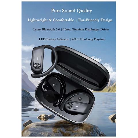 Auricolari Sportivi Over-ear Hifi Con Cancellazione Del Rumore, Bluetooth 5.4, 45 Ore Di Riproduzione - Foto 3