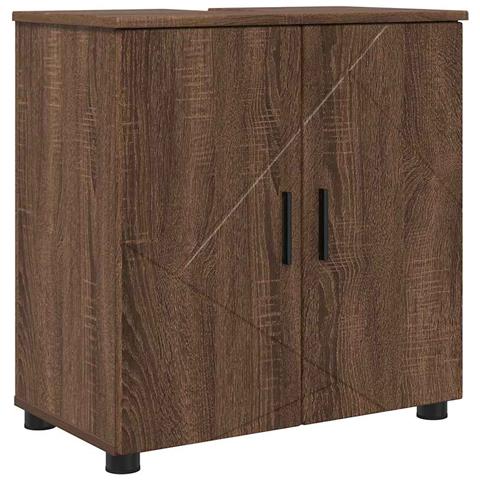 Mobile da Bagno con lo scaffale Rovere marrone 61 x 35 x 64 cm - Foto 1