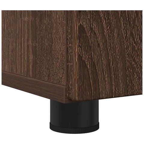 Mobile da Bagno con lo scaffale Rovere marrone 61 x 35 x 64 cm - Foto 9