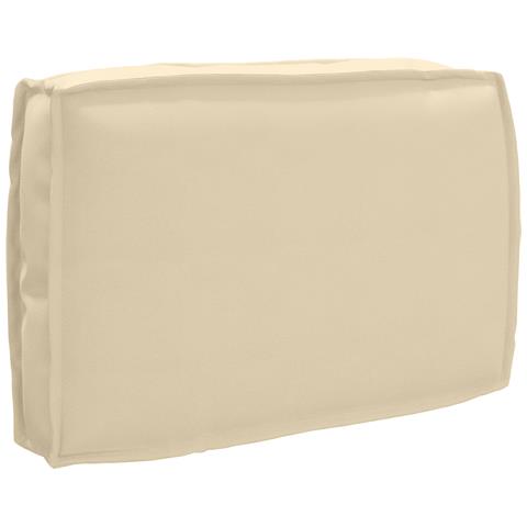 Cuscino per schienale pallet con cuscino Beige 60 x 40 x 12 cm - Foto 1