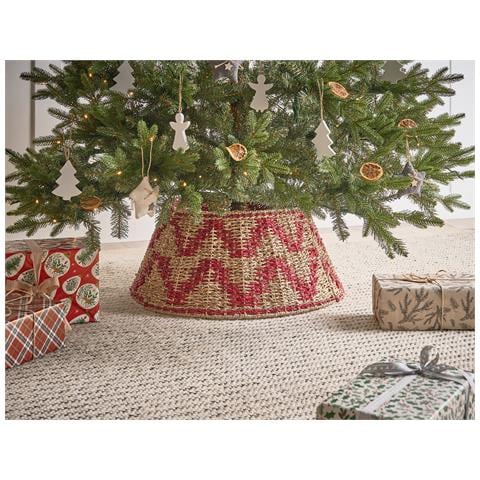 Copri Base Per Albero Di Natale Glace Alghe Marine Rosso 60 Cm - Foto 1