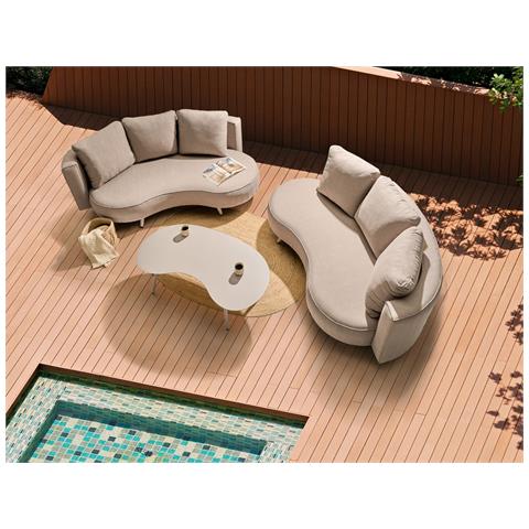 Set Da Giardino Con Tavolo 6 Posti Parori Beige - Foto 1