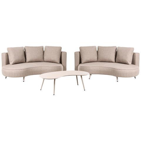 Set Da Giardino Con Tavolo 6 Posti Parori Beige - Foto 2