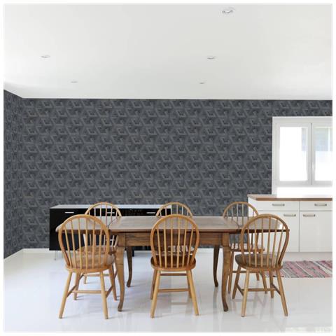 Carta da Parati Onyx Antracite e Oro - Foto 7