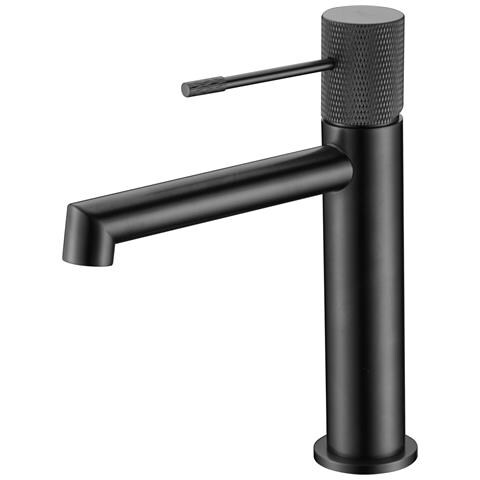 Imex Miscelatore Lavabo Monocomando In Ottone Con Finitura Black Gun Metal Cartuccia Ceramica Ø26 Mm Top Set 2 Flessibili 3-8 Inclusi Altezza 200 Mm Canna 150 Mm - Modello Bdd038-1bgm - Foto 1
