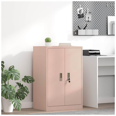 Armadio Rosa 60 x 40 x 90 cm Acciaio - Foto 2