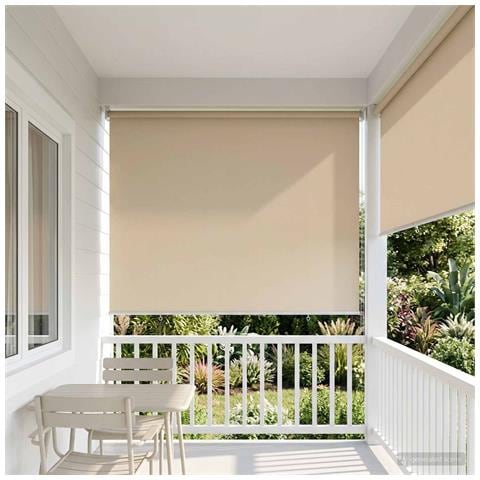Voletta a rullo con protezione UV Beige 100 x 230 cm Poliestere - Foto 2