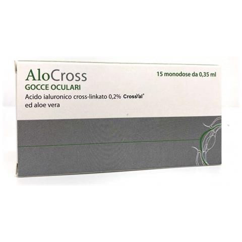 Alocross Soluzione Oftalmica Acido Ialuronico Cross-Linkato 0,2% e Aloe Vera 15 Monodose da 0,35 ml - Foto 1