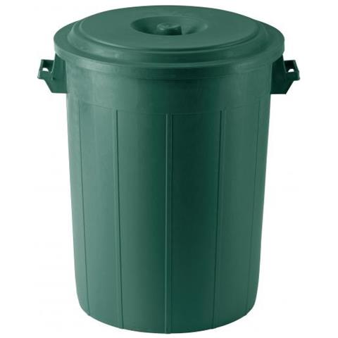 Bidone%20P%2Eimmondizie%20Con%20Coperchio%20Verde%20Cm%2E45x44h - Foto 2
