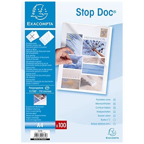 conf. 100 cartelline a l f. to a4 stopdoc 5670e - Foto 1